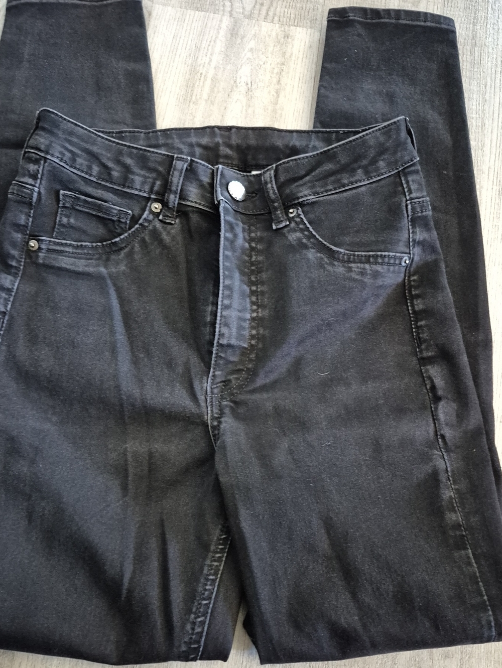 H&M Women's Black Curvy Skinny High-Rise Jeans